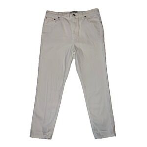 Everlane Womens 28 Relaxed‎ Straight Taper Organic Cotton White Jeans